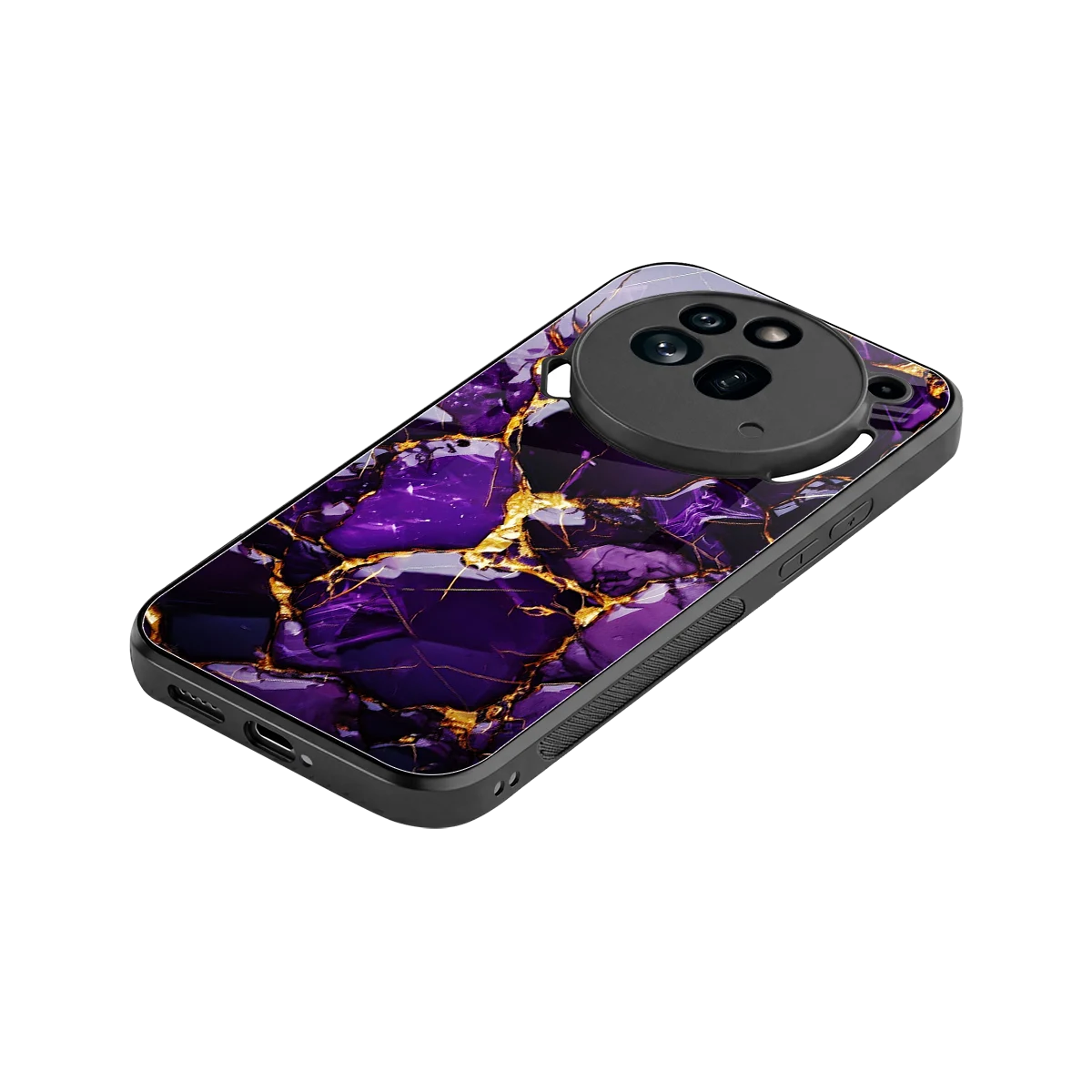 Violet Luxe stylish phone case for nothing phone 3a pro | glossy glass and slim fit