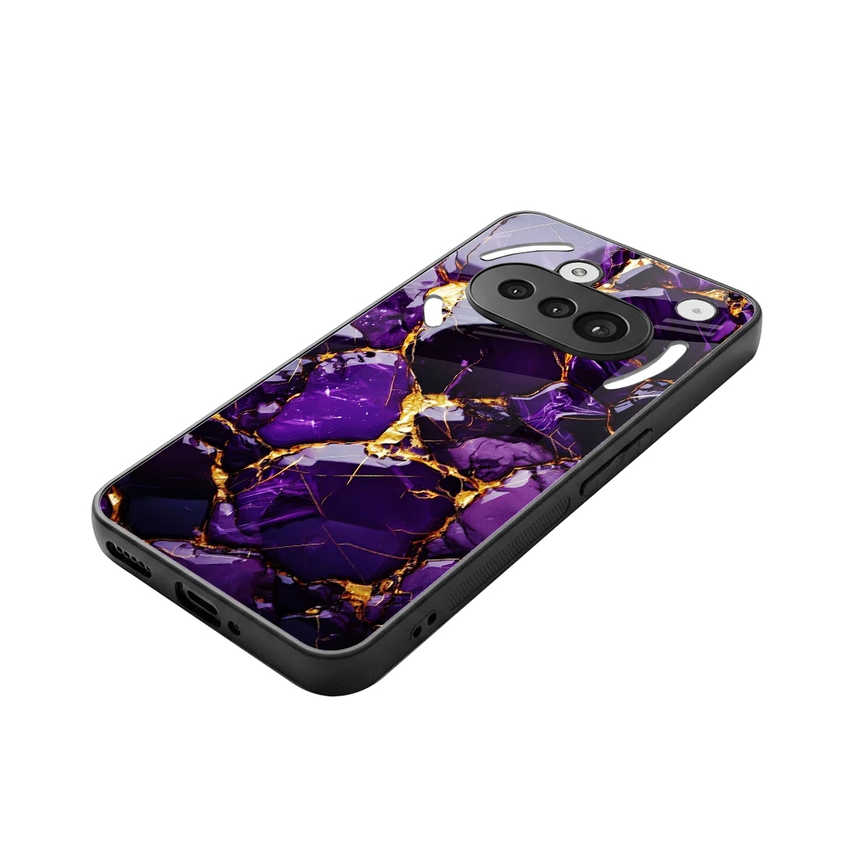 Violet Luxe stylish phone case for nothing phone 3a | glossy glass and slim fit