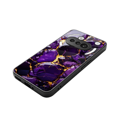 Violet Luxe stylish phone case for nothing phone 3a | glossy glass and slim fit