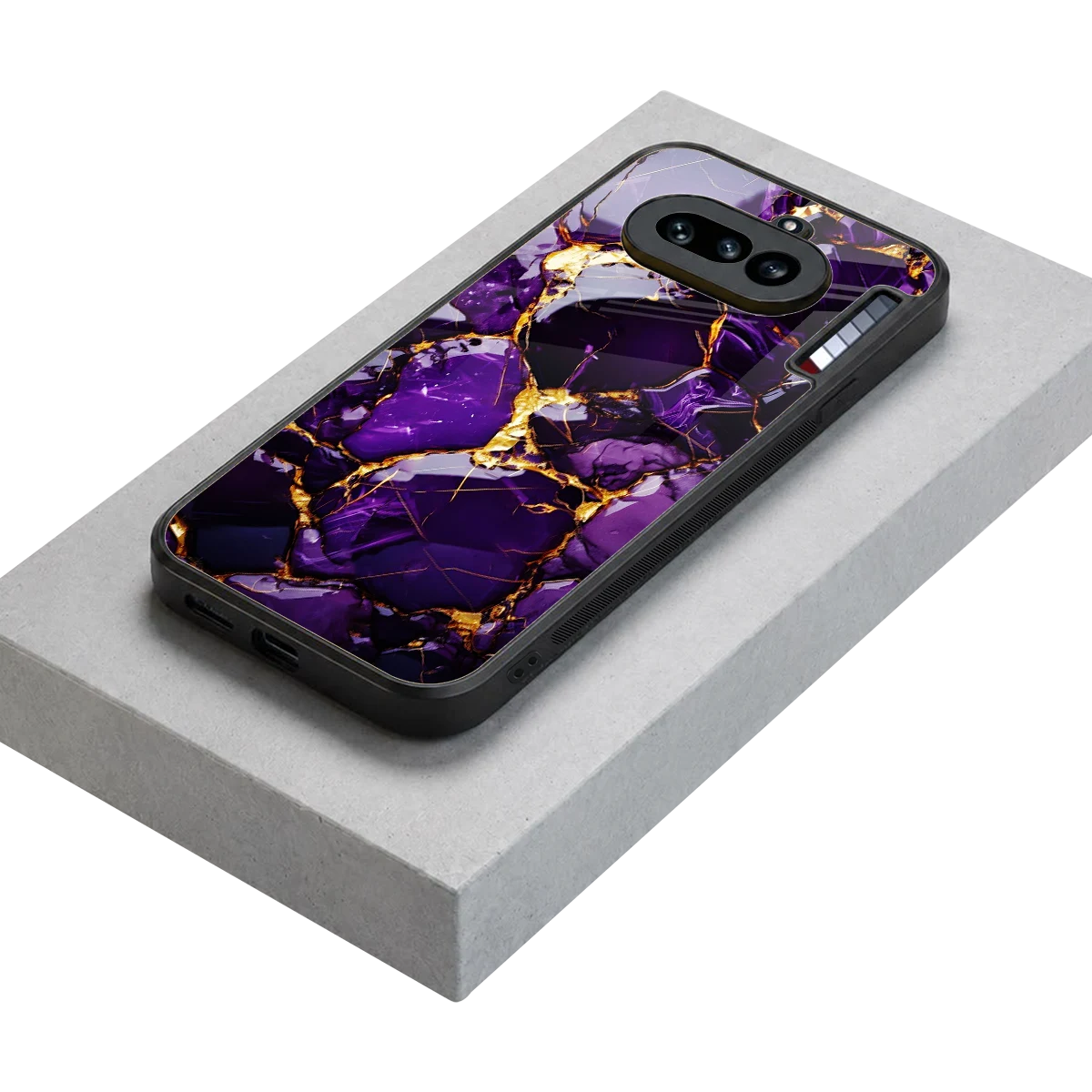 Violet Luxe stylish phone case for nothing phone 4a | glossy glass and slim fit