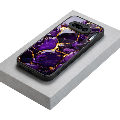 Violet Luxe stylish phone case for nothing phone 4a | glossy glass and slim fit