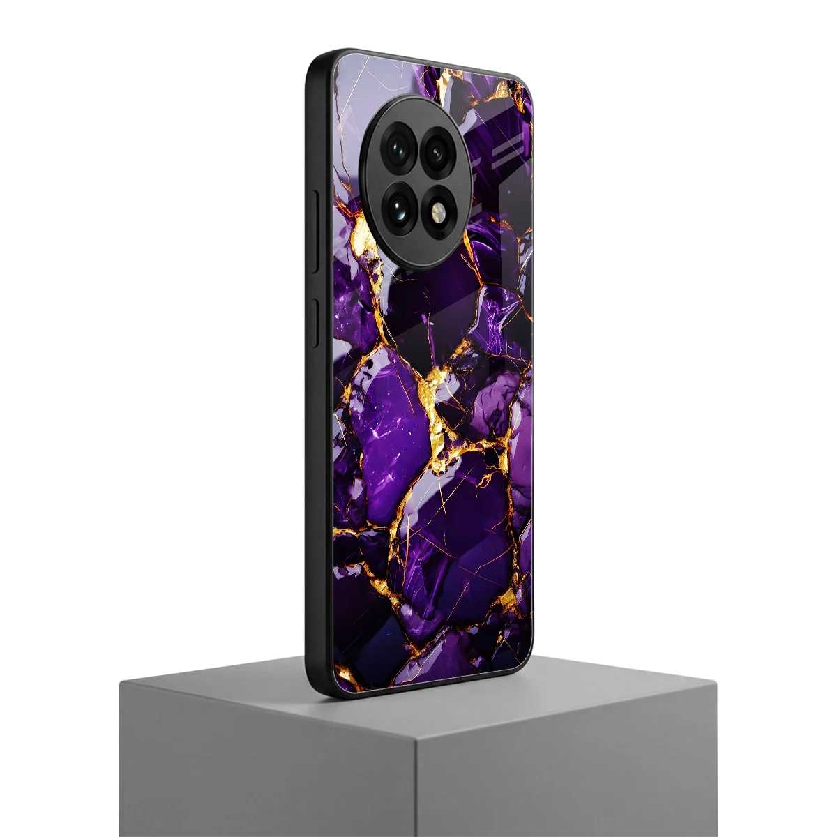 Violet Luxe oneplus 13r mobile cover | shockproof glass phone case