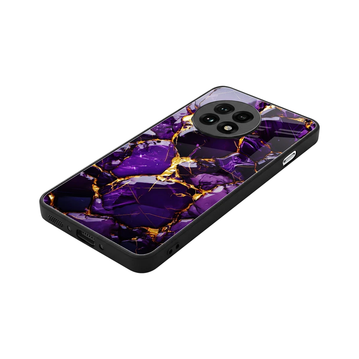 Violet Luxe stylish phone case for oneplus 13r | glossy glass and slim fit