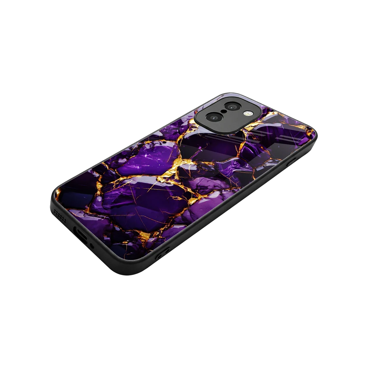 Violet Luxe stylish phone case for oneplus 15r | glossy glass and slim fit