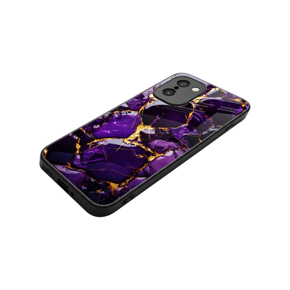 Violet Luxe stylish phone case for oneplus 15r | glossy glass and slim fit