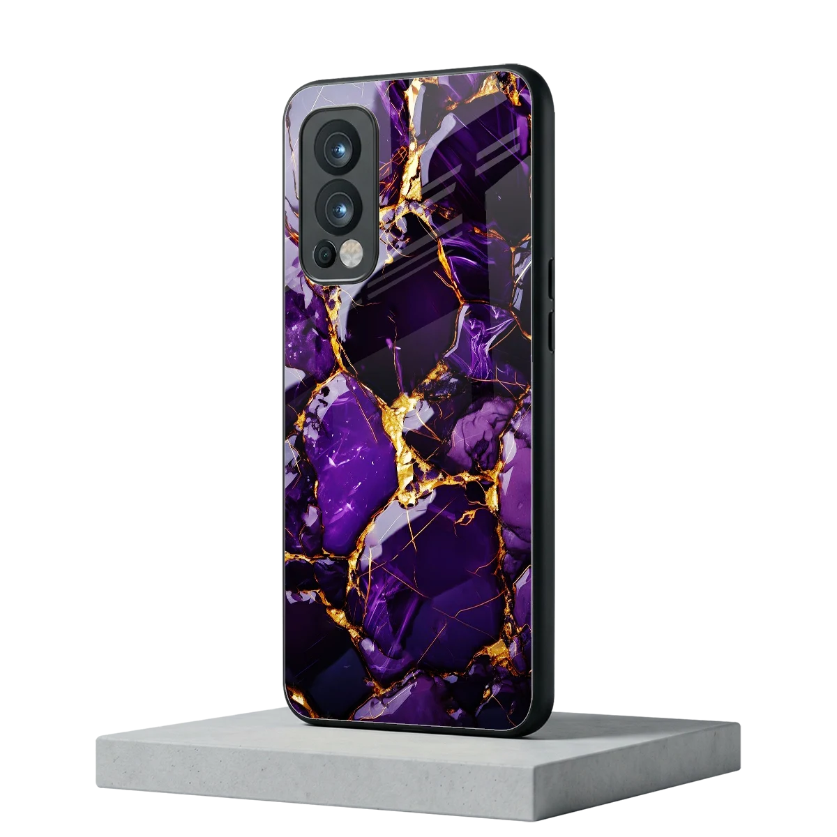 Violet Luxe oneplus nord 2 mobile cover | shockproof glass phone case