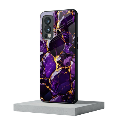 Violet Luxe oneplus nord 2 mobile cover | shockproof glass phone case