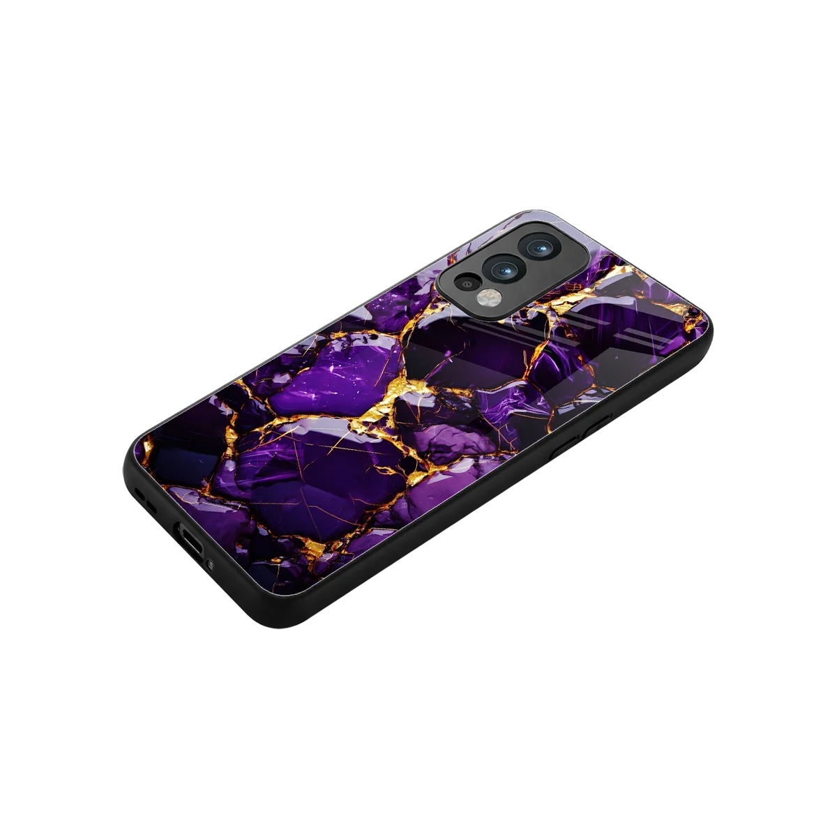Violet Luxe stylish phone case for oneplus nord 2 | glossy glass and slim fit