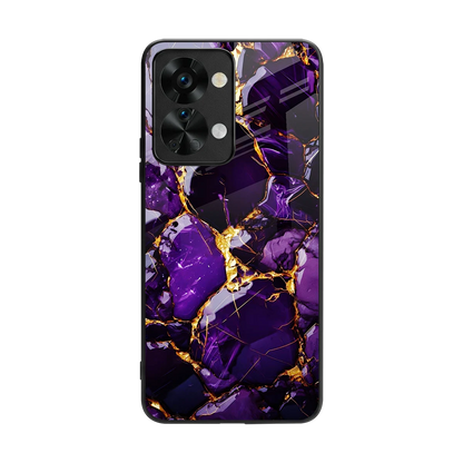 Violet Luxe back phone cover | glass case for oneplus nord 2t