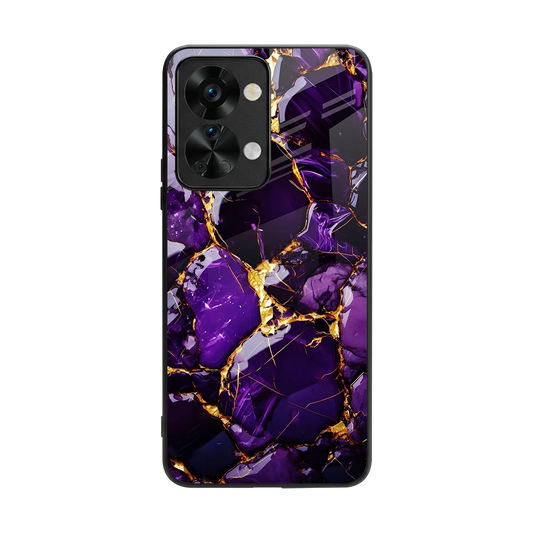 Violet Luxe back phone cover | glass case for oneplus nord 2t