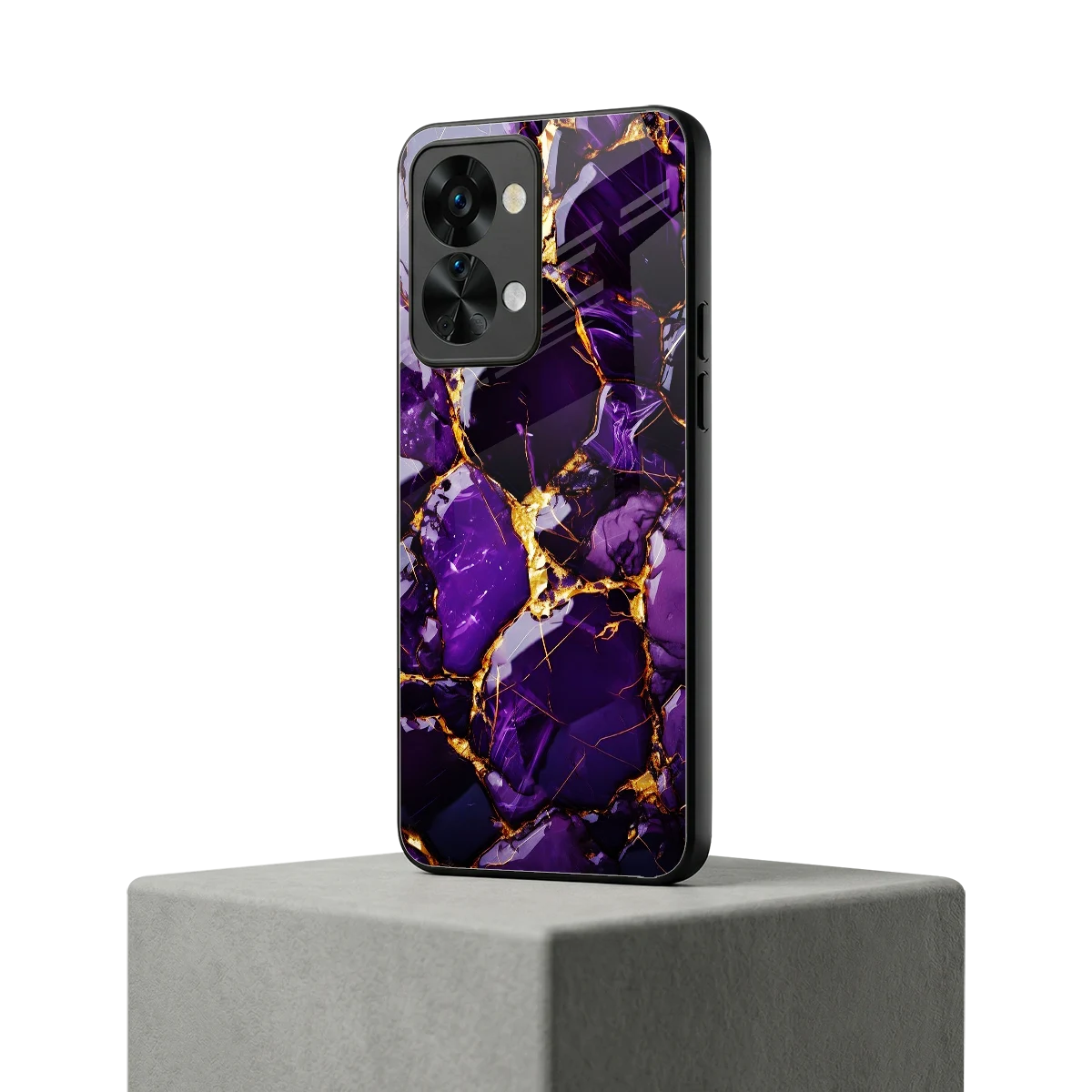 Violet Luxe oneplus nord 2t mobile cover | shockproof glass phone case