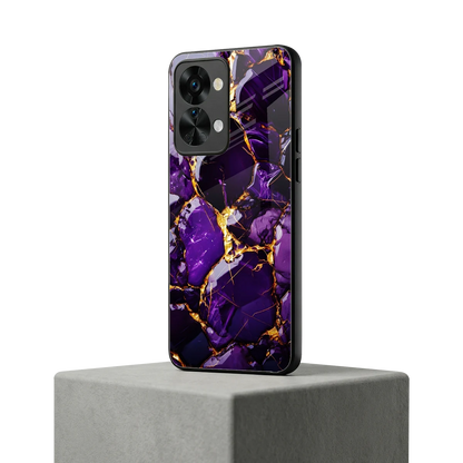 Violet Luxe oneplus nord 2t mobile cover | shockproof glass phone case