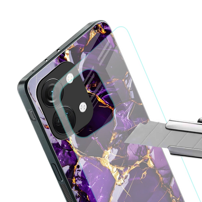 Violet Luxe stylish phone case for oneplus nord 3 | glossy glass and slim fit