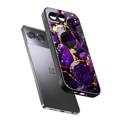 Violet Luxe sleek oneplus nord 4 cover with tempered glass back and TPU edges