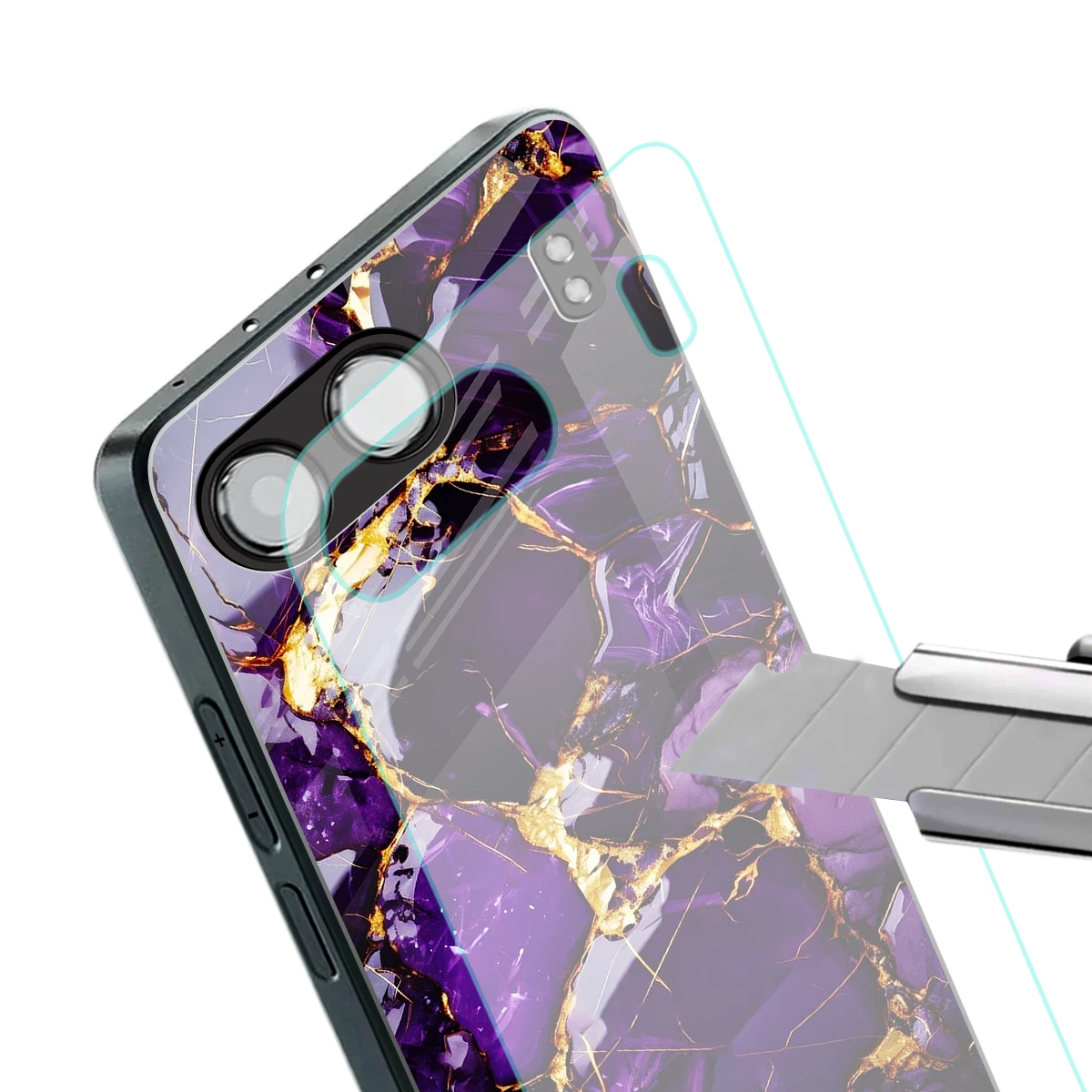 Violet Luxe stylish phone case for oneplus nord 4 | glossy glass and slim fit