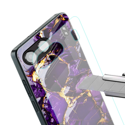 Violet Luxe stylish phone case for oneplus nord 4 | glossy glass and slim fit