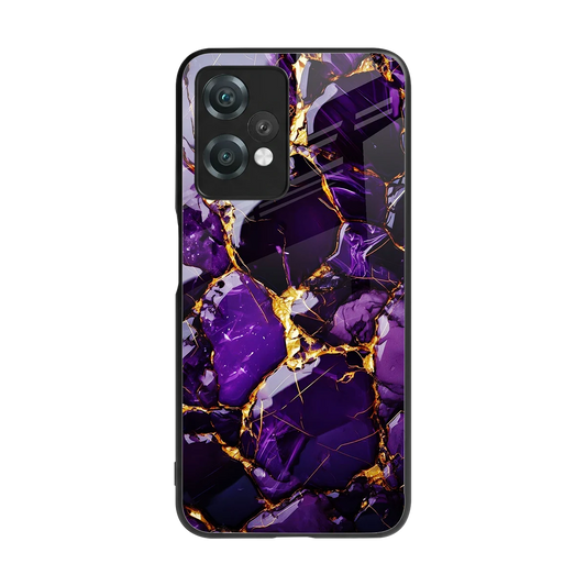 Violet Luxe back phone cover | glass case for oneplus nord ce 2 lite