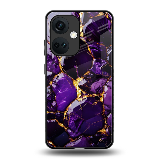 Violet Luxe back phone cover | glass case for oneplus nord ce 3