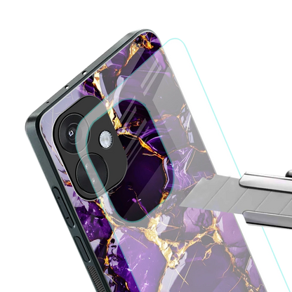 Violet Luxe stylish phone case for oneplus nord ce 3 | glossy glass and slim fit