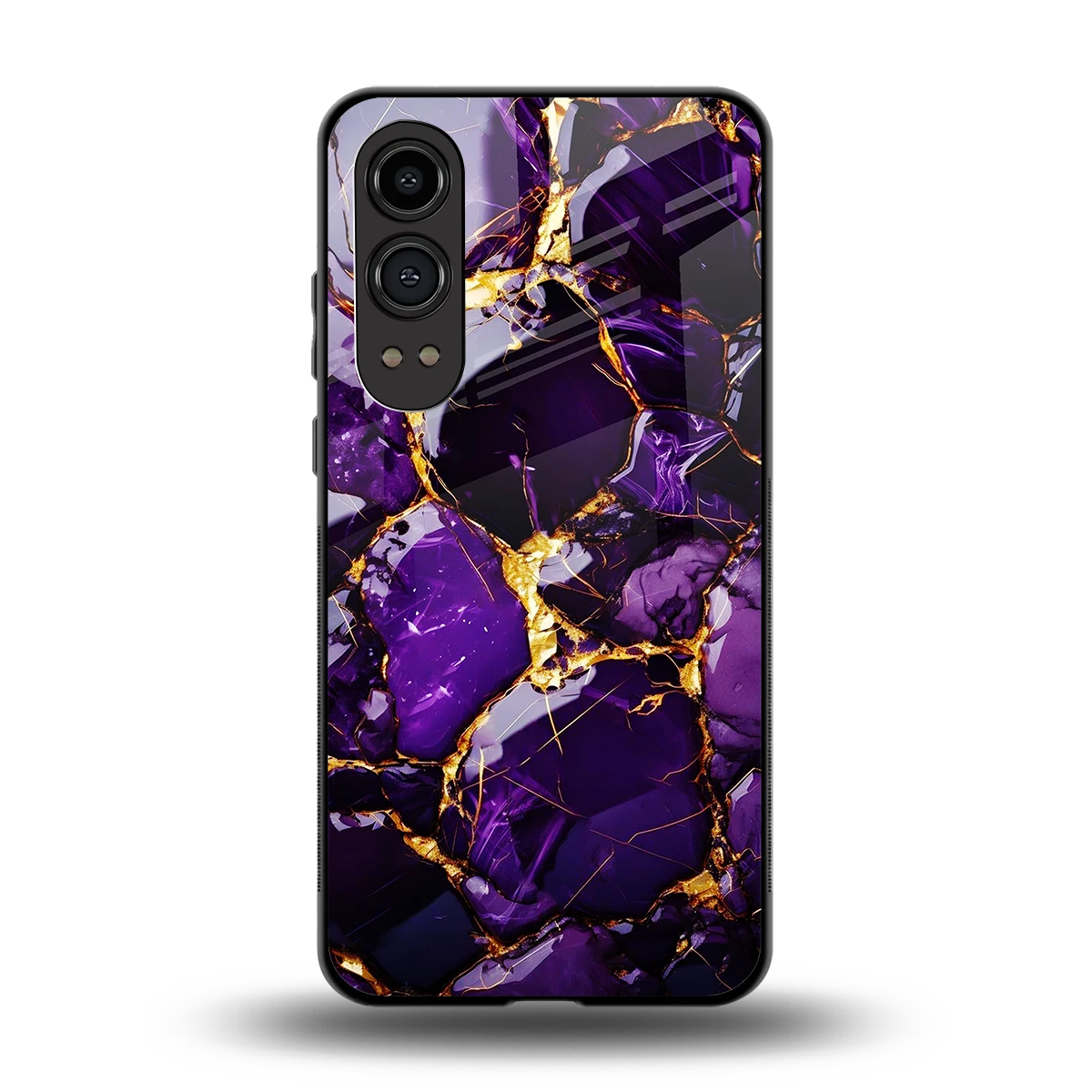 Violet Luxe back phone cover | glass case for oneplus nord ce 4 lite