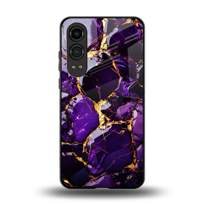 Violet Luxe back phone cover | glass case for oneplus nord ce 4 lite