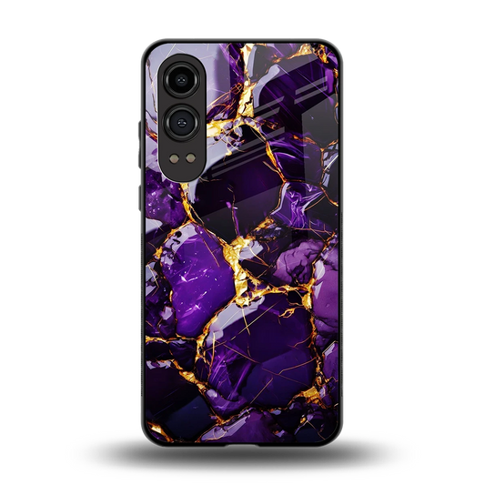 Violet Luxe back phone cover | glass case for oneplus nord ce 4 lite
