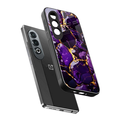 Violet Luxe sleek oneplus nord ce 4 cover with tempered glass back and TPU edges