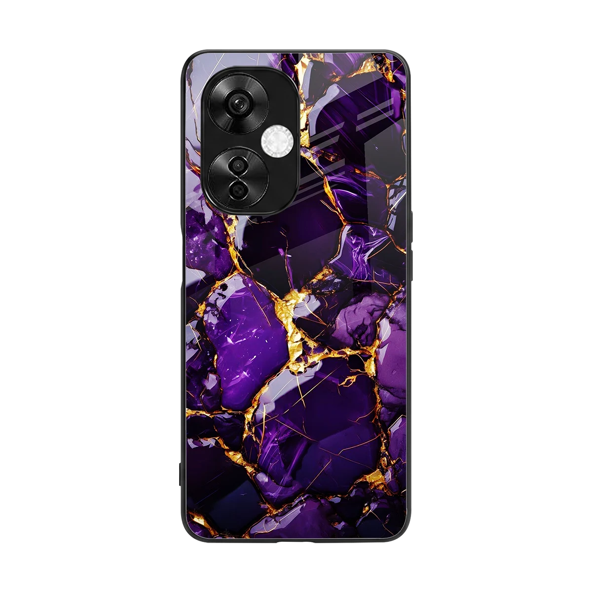 Violet Luxe back phone cover | glass case for oneplus nord ce 3 lite