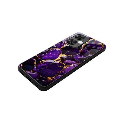 Violet Luxe stylish phone case for oneplus nord ce 3 lite | glossy glass and slim fit