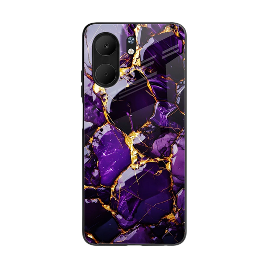 Violet Luxe back phone cover | glass case for oppo a5x 5g
