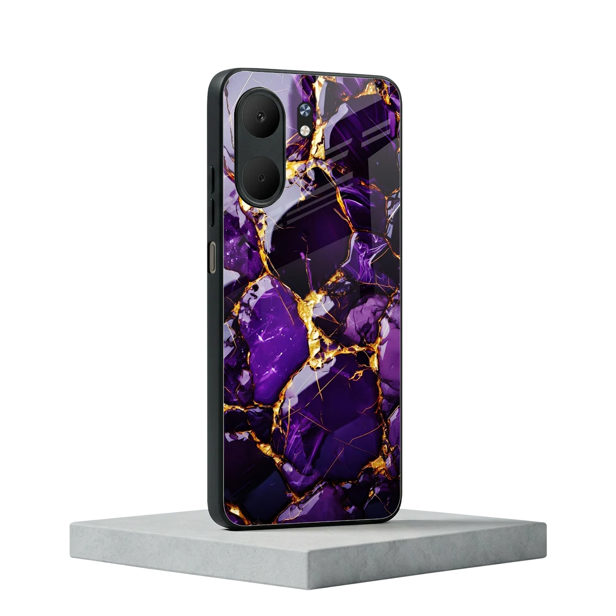 Violet Luxe oppo a5x 5g mobile cover | shockproof glass phone case