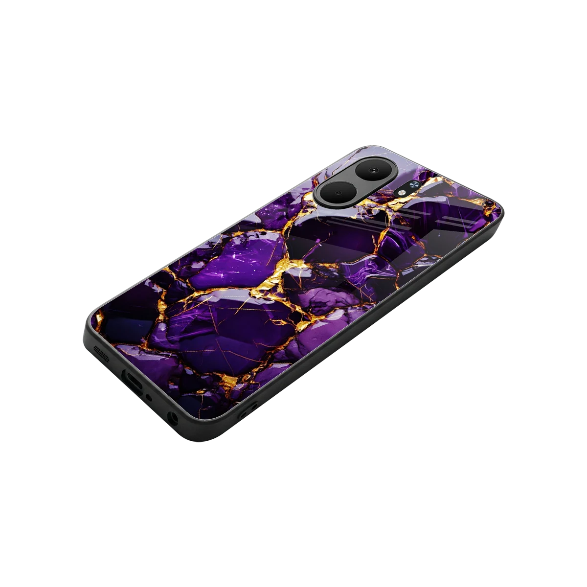 Violet Luxe stylish phone case for oppo a5x 5g | glossy glass and slim fit