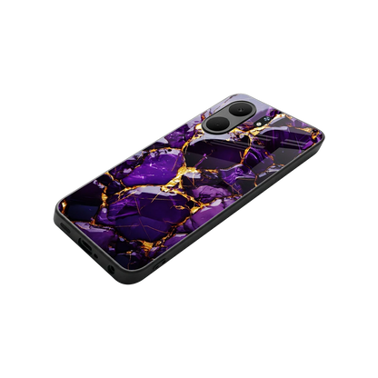 Violet Luxe stylish phone case for oppo a5x 5g | glossy glass and slim fit