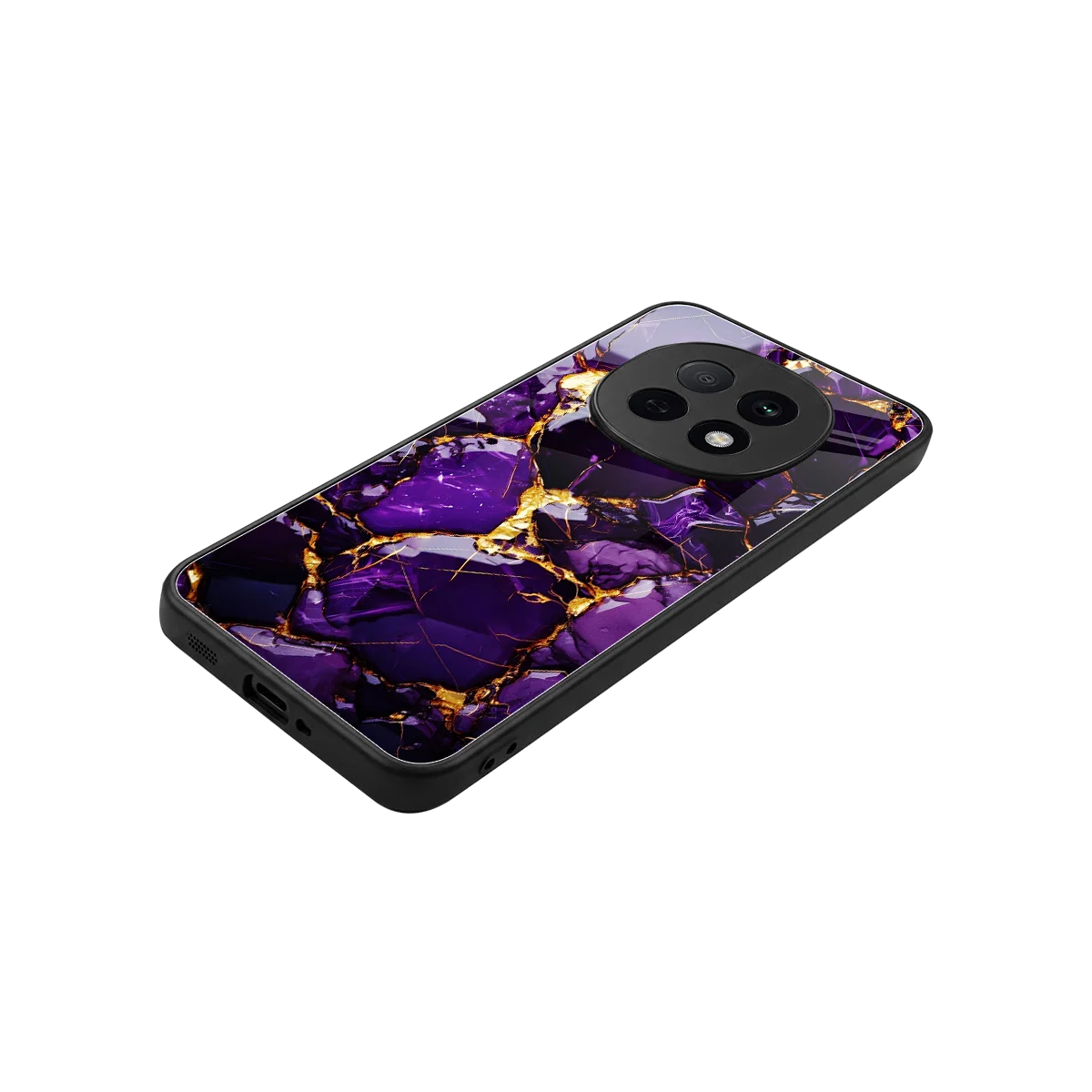 Violet Luxe stylish phone case for oppo f29 pro 5g | glossy glass and slim fit