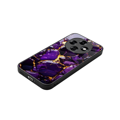 Violet Luxe stylish phone case for oppo f31 pro 5g | glossy glass and slim fit