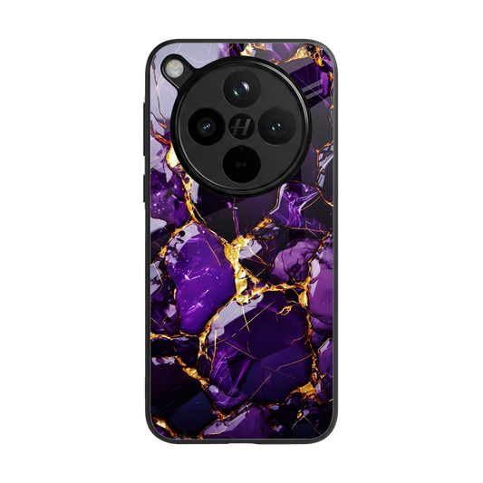 Violet Luxe back phone cover | glass case for oppo find x8