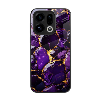 Violet Luxe back phone cover | glass case for oppo find x9