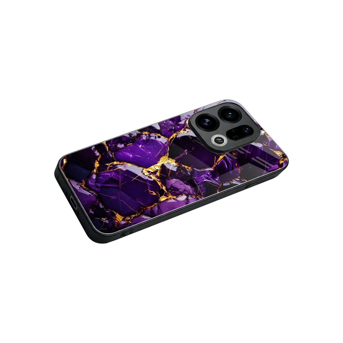 Violet Luxe stylish phone case for oppo find x9 | glossy glass and slim fit