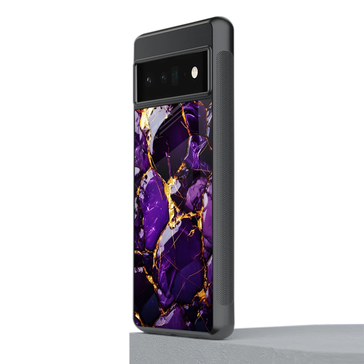 Violet Luxe stylish phone case for google pixel 6 pro | glossy glass and slim fit