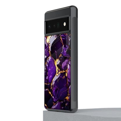 Violet Luxe stylish phone case for google pixel 6 pro | glossy glass and slim fit