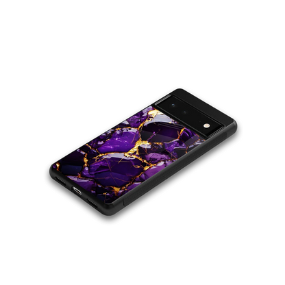 Violet Luxe google pixel 6a mobile cover | shockproof glass phone case