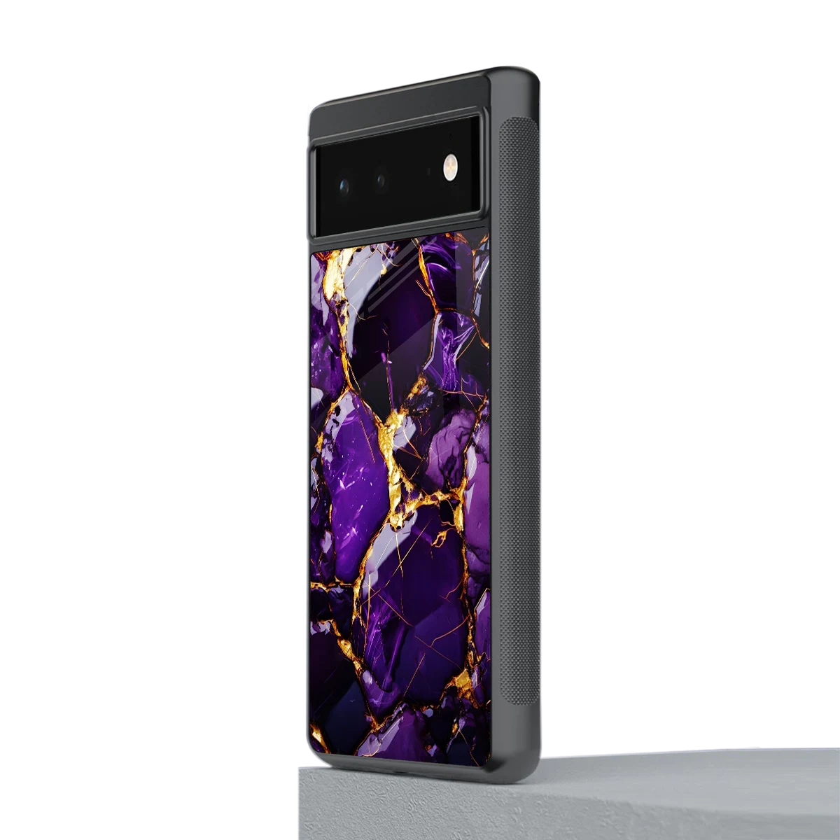 Violet Luxe stylish phone case for google pixel 6a | glossy glass and slim fit