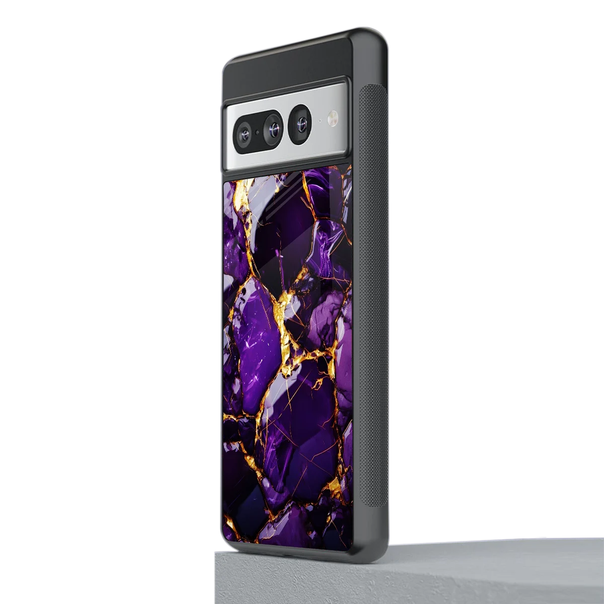 Violet Luxe stylish phone case for google pixel 7 pro | glossy glass and slim fit