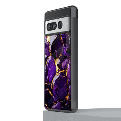 Violet Luxe stylish phone case for google pixel 7 pro | glossy glass and slim fit
