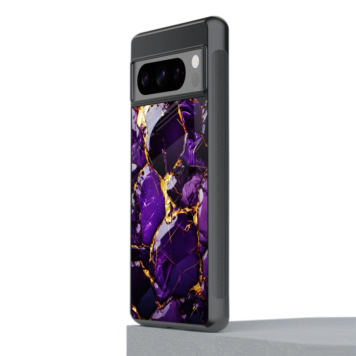 Violet Luxe stylish phone case for google pixel 8 pro | glossy glass and slim fit