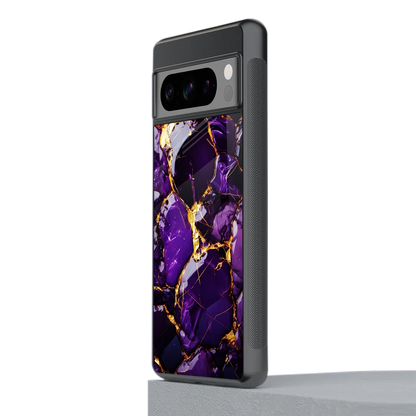 Violet Luxe stylish phone case for google pixel 8 pro | glossy glass and slim fit