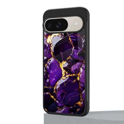 Violet Luxe google pixel 9 mobile cover | shockproof glass phone case