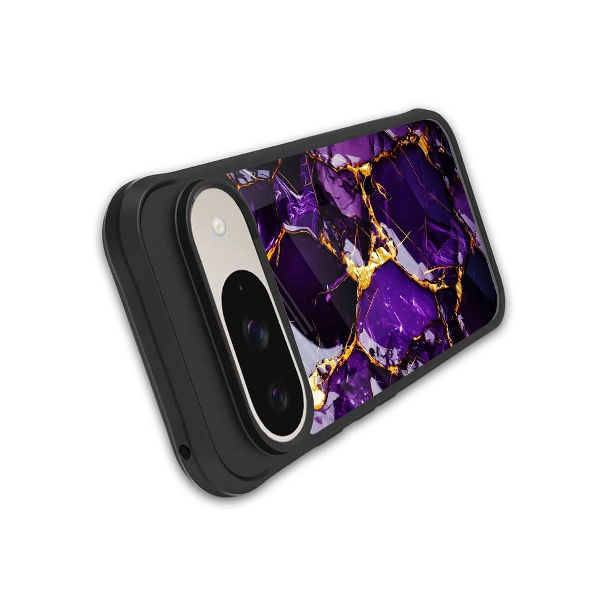 Violet Luxe stylish phone case for google pixel 9 | glossy glass and slim fit