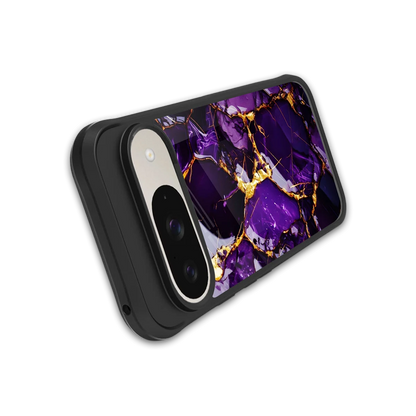 Violet Luxe stylish phone case for google pixel 9 | glossy glass and slim fit