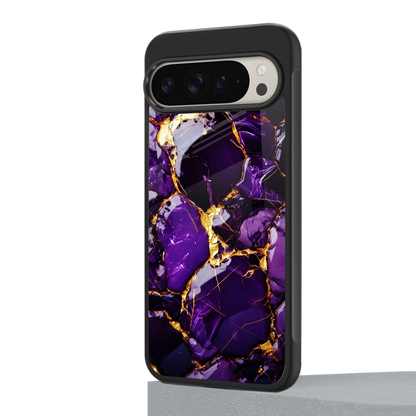 Violet Luxe google pixel 9 pro mobile cover | shockproof glass phone case